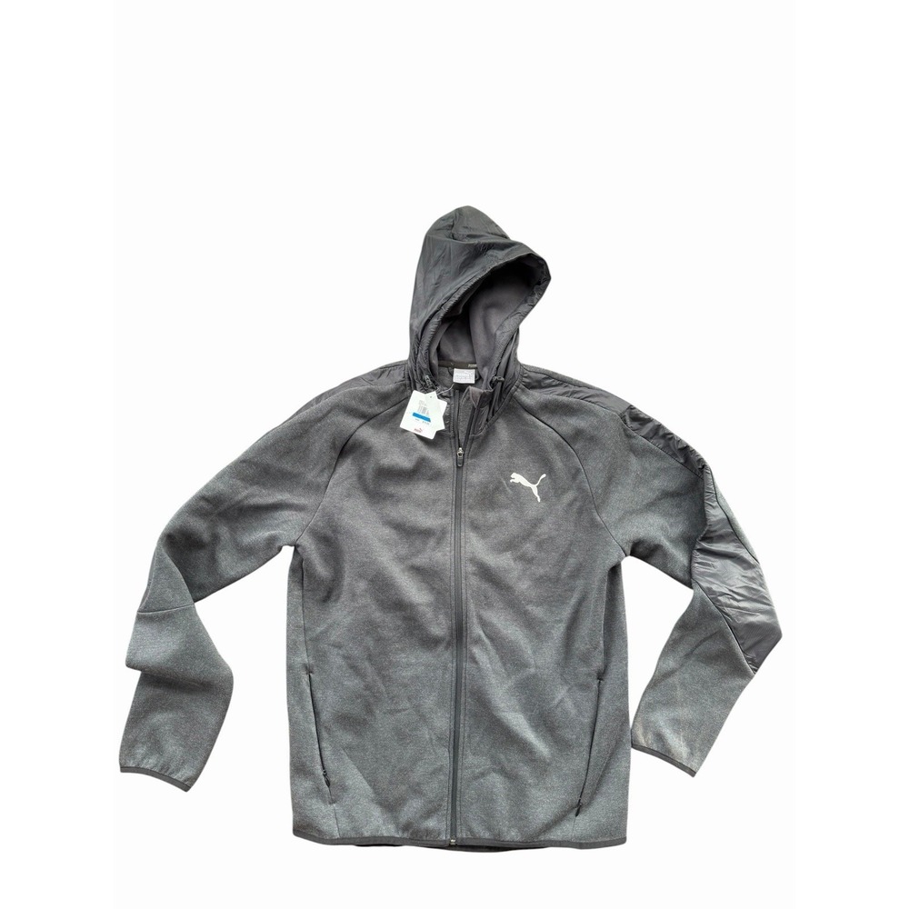 Men's Grey Hooded Zip Puma Jacket NWT Size XL